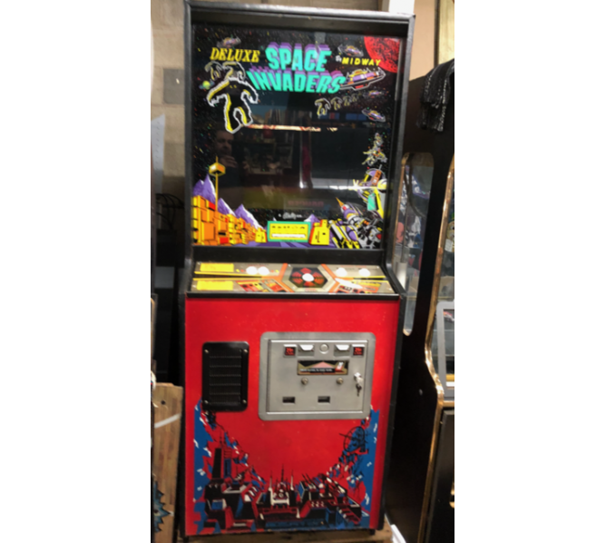 Midway's SPACE INVADERS DELUXE Upright Arcade Game for sale WORKS